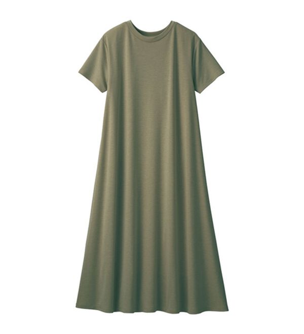 GeeRA（ジーラ）の「【接触冷感】フレアーシルエットロングワンピース（ロングワンピース）」｜詳細画像