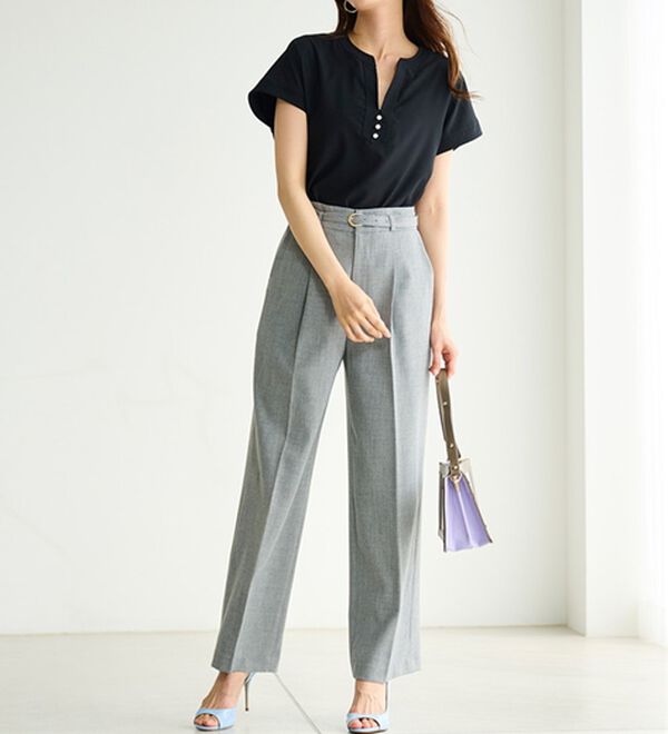 RANAN（ラナン）の「ひんやり！スキッパーブラウス（ブラウス）」｜詳細画像