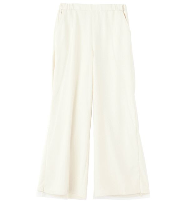 RANAN（ラナン）の「シアー重ねデザインワイドパンツ（フルレングスパンツ）」｜詳細画像