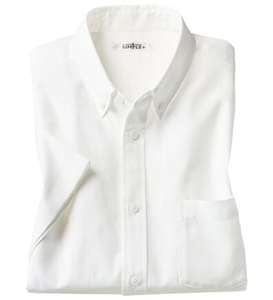 「＜シンプル＆プラス＞お手入れ簡単オックスフォードシャツ（メンズシャツ）」