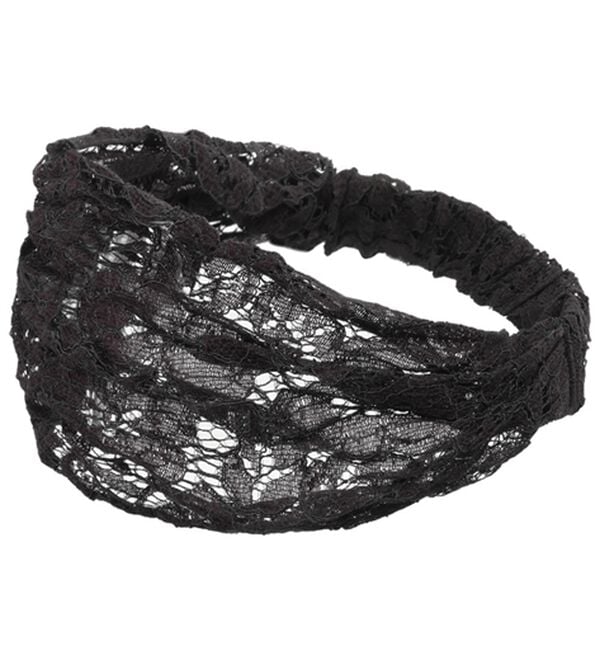 「【３枚組】花柄レースバンド同色３枚組（その他ファッション小物）」｜ブラック