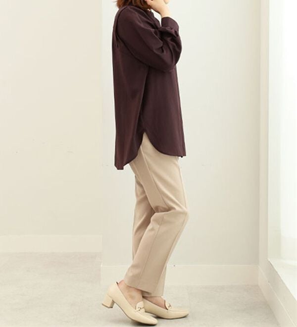 BELLUNA（ベルーナ）の「ビンテージ素材肩タックブラウス（ブラウス）」｜詳細画像