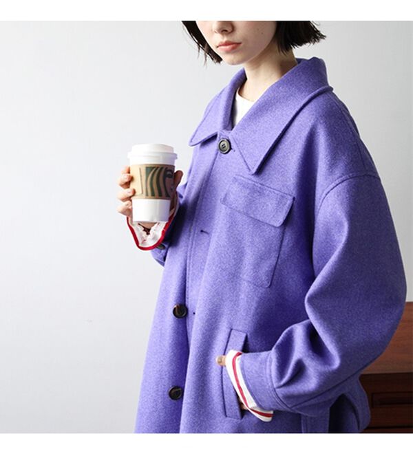 GeeRA（ジーラ）の「ポケットデザインステンカラーコート（ロングコート）」｜詳細画像