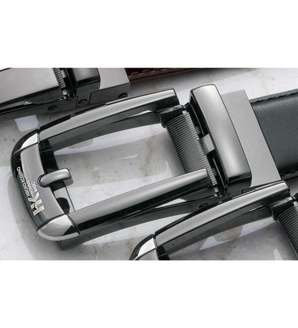 「＜ヒロココシノ＞ダブルの技でスゴ楽ベルト（メンズベルト）」｜ピンブラック