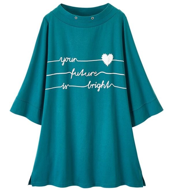 ルフラン（ルフラン）の「綿１００％こだわりプルオーバー（カットソー）」｜ターコイズロゴ