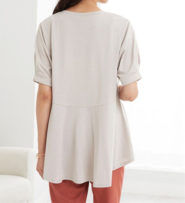 BELLUNA（ベルーナ）の「バックフレアーパフ袖プルオーバー（カットソー）」｜詳細画像