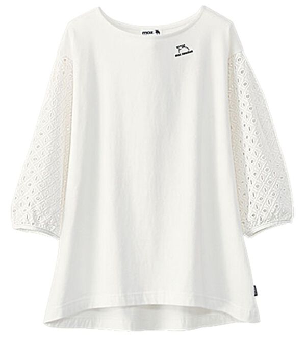 BELLUNA（ベルーナ）の「＜ｍｏｚ＞袖切替プルオーバー（カットソー）」｜オフ白