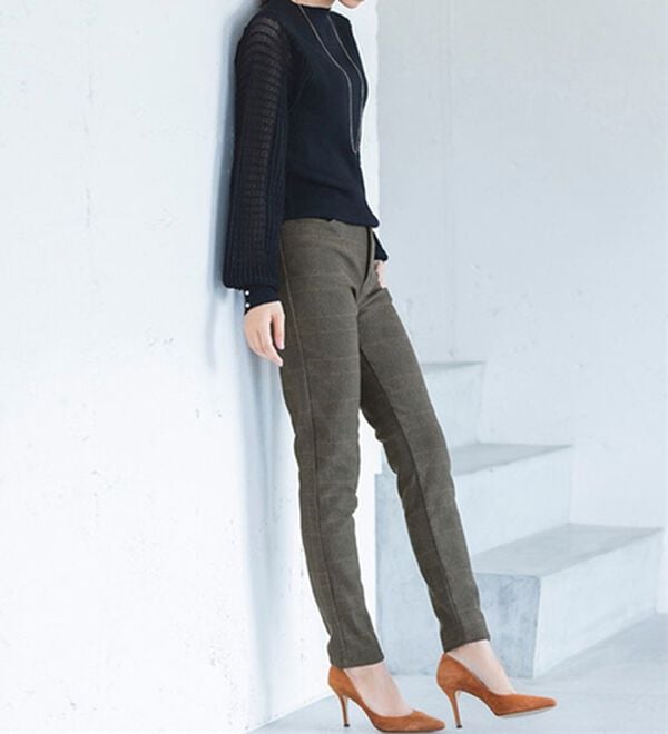 RANAN（ラナン）の「＋１０度素材！蓄熱保温裏起毛ストレッチスリムパンツ（フルレングスパンツ）」｜詳細画像