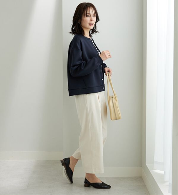 BELLUNA（ベルーナ）の「きれい見えスナップボタンカーディガン（ニットカーディガン）」｜詳細画像