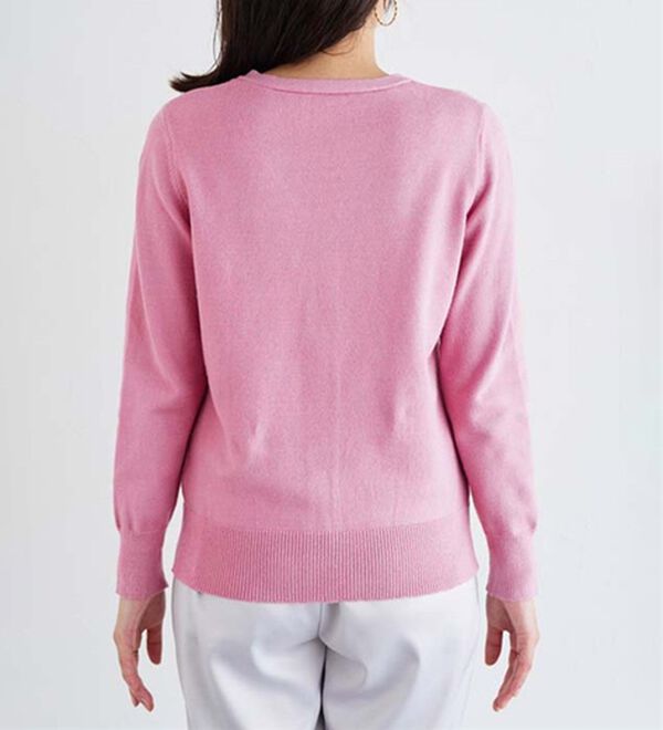 Pierrot（ピエロ）の「【Ｍ～３Ｌ】ふんわり質感プレミアムカシミヤタッチカーディガン（ニットカーディガン）」｜詳細画像