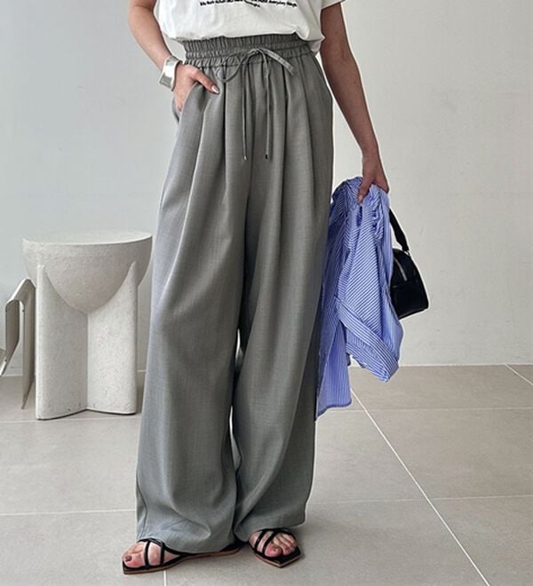 GeeRA（ジーラ）の「【体型カバー】上品なのにラクちんワイドパンツ（フルレングスパンツ）」｜詳細画像