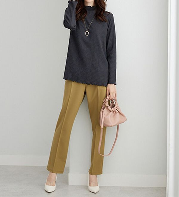 BELLUNA（ベルーナ）の「ジャカード素材メローデザインプルオーバー（カットソー）」｜詳細画像