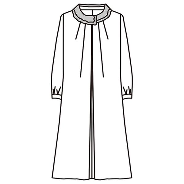 BELLUNA（ベルーナ）の「衿レースデザインゆったりワンピース（ブラックフォーマル（喪服・礼服））」｜詳細画像