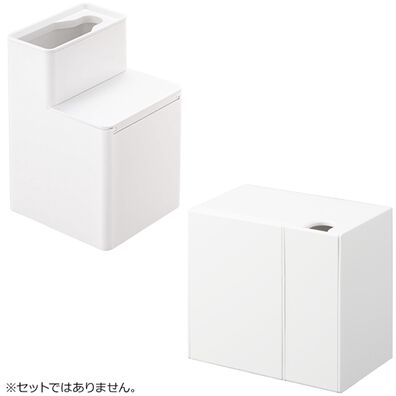 iellio（イエリオ）の「タワー　替えブラシ収納付流せるトイレブラシスタンド・ホルダー　＜ｔｏｗｅｒ　山崎実業＞（その他トイレ用品）」