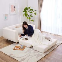 iellio（イエリオ）の「脚付３ｗａｙソファベッドＯｌｉｎ（ソファ）」