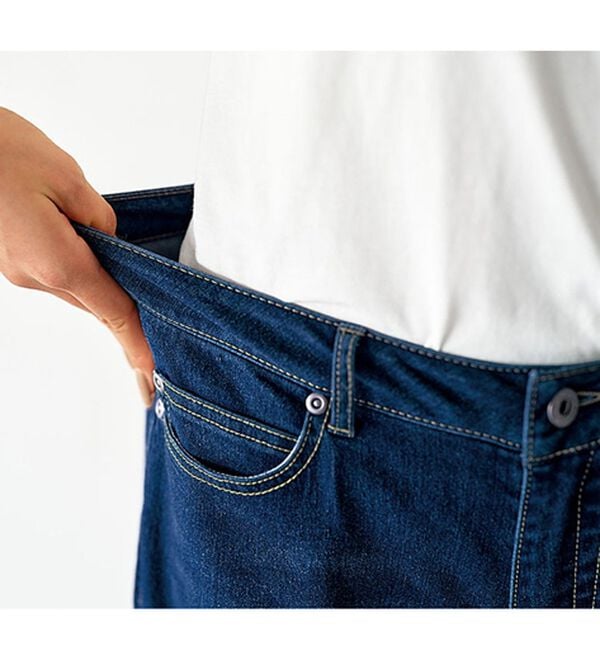 BELLUNA（ベルーナ）の「【暖かデニム】ふんわり裏起毛ストレッチスリムジーンズ（フルレングスパンツ）」｜詳細画像