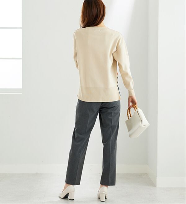 BELLUNA（ベルーナ）の「裾ボタン重ね着風ニットプルオーバー（ニット・セーター）」｜詳細画像