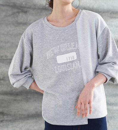 RANAN（ラナン）の「切替デザインカレッジ裏毛スウェット（トレーナー・スウェット）」