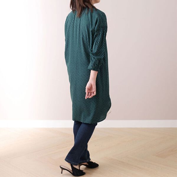 BELLUNA（ベルーナ）の「綿レーヨンスラブ素材プリントワンピース（プリントワンピース）」｜詳細画像