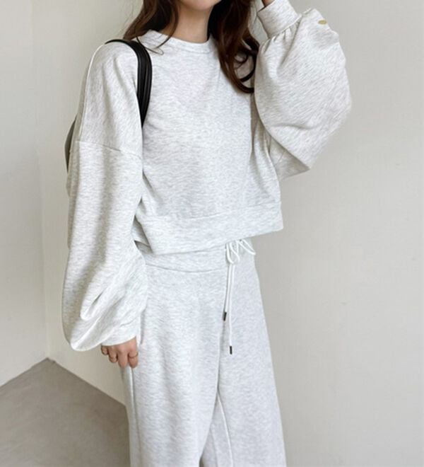 GeeRA（ジーラ）の「ダブルウエストワイドスウェットパンツ（その他パンツ）」｜詳細画像