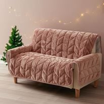 iellio（イエリオ）の「あったかふわふわボリュームソファカバー＜吸湿発熱・フランネル素材＞（ソファーカバー）」