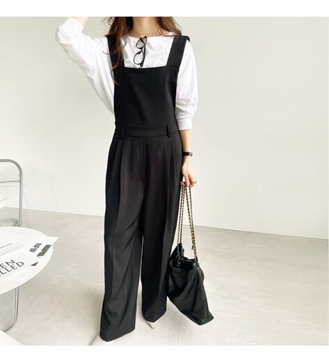 デザインサロペット セールベルトデザインサロペットパンツ(chiica original