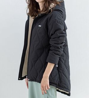 RANAN（ラナン）の「＜ＦＩＬＡ＞裏ボアフリースキルトコート（ハーフコート）」｜詳細画像