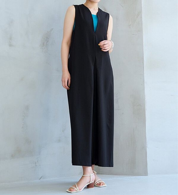 ひんやり！防シワ！麻調ジャンプスーツ - ベルーナ【公式】