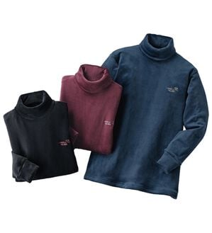 「【３色組】＜アーノルド　パーマー＞上品仕様の暖か両面起毛タートルネック（メンズカットソー）」｜3色組