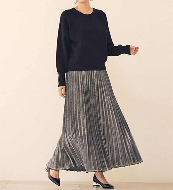 RANAN（ラナン）の「シャイニープリーツスカート（ロングスカート）」｜詳細画像