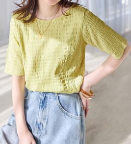 Viola e Viola（ヴィオラ エ ヴィオラ）の「ポコポコ素材Ｔシャツ（カットソー）」