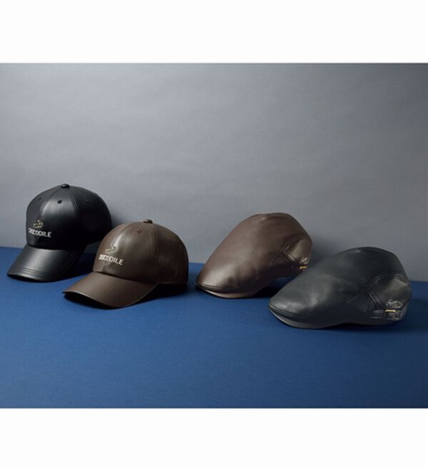 「＜クロコダイル＞高級感のある大人の帽子（メンズ帽子）」｜詳細画像