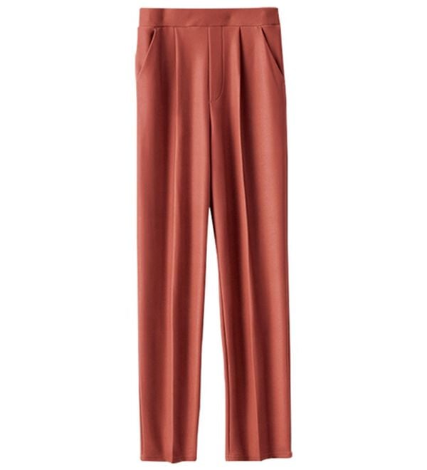 BELLUNA（ベルーナ）の「裏起毛ジョーゼット素材テーパードパンツ（テーパードパンツ）」｜詳細画像