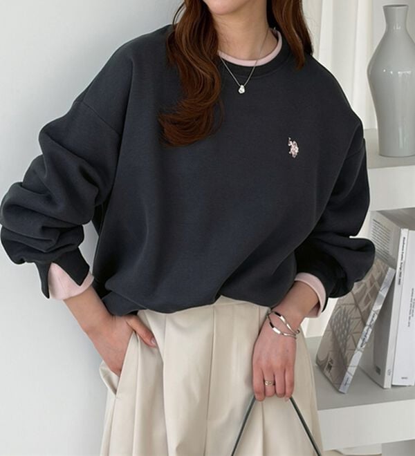GeeRA（ジーラ）の「【U.S.POLOASSN.】レイヤード風配色スウェット（トレーナー・スウェット）」｜詳細画像
