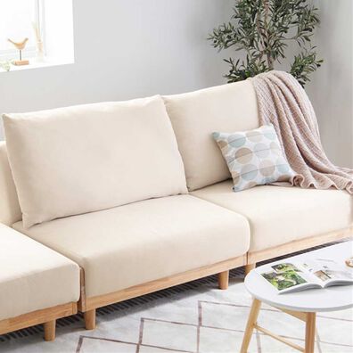 iellio（イエリオ）の「木飾り付ソファベッド＜ソファーベッド、3人掛け、2人掛け、肘なし＞（ソファ）」