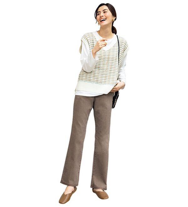 ルフラン（ルフラン）の「「垢抜け」カラーデニム（フルレングスパンツ）」｜詳細画像