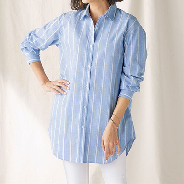 BELLUNA（ベルーナ）の「＜ＳＯＬＯＴＥＸ（Ｒ）＞麻入りストレッチビッグシャツ（シャツ）」｜詳細画像