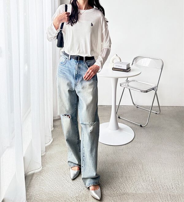 GeeRA（ジーラ）の「【Ｕ．Ｓ．ＰＯＬＯ　ＡＳＳＮ．】スラブシアーロンＴ（Tシャツ）」｜詳細画像