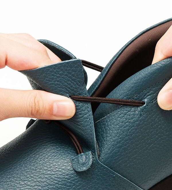 ルフラン（ルフラン）の「やわらかレザーのハイカットリボンシューズ（ブーツ）」｜詳細画像