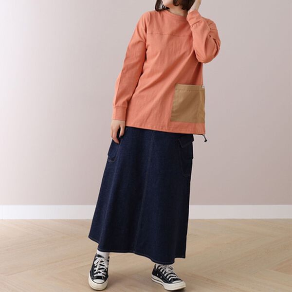 BELLUNA（ベルーナ）の「＜ｓｏｒａｆｕｋｕ＞ビッグポケット使いプルオーバー（カットソー）」｜詳細画像