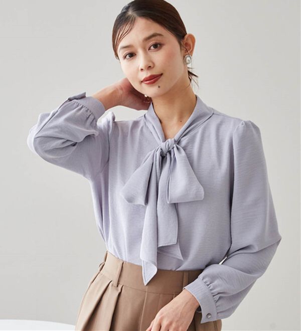 RANAN（ラナン）の「ボウタイリボンブラウス（ブラウス）」｜詳細画像