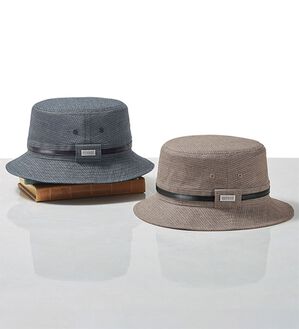「【２色組】＜ダンロップ・リファインド＞栃尾織ダンディハット（メンズ帽子）」｜詳細画像