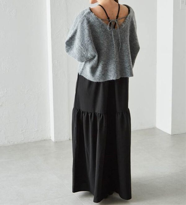 RANAN（ラナン）の「シャギーニット&times;キャミワンピースセット（その他ワンピース）」｜詳細画像