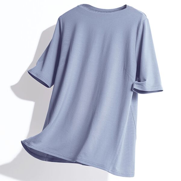 BELLUNA（ベルーナ）の「テンセル（ＴＭ）繊維ストレッチボートネックプルオーバー（カットソー）」｜詳細画像