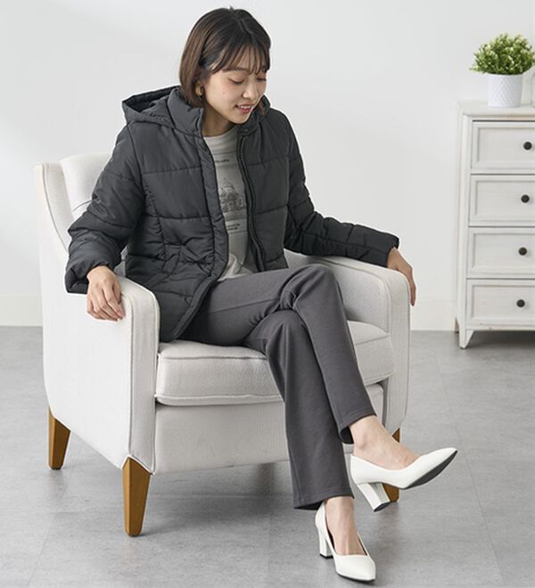 BELLUNA（ベルーナ）の「【裏起毛有無】ジャストフィットらくらくパンツ（フルレングスパンツ）」｜詳細画像