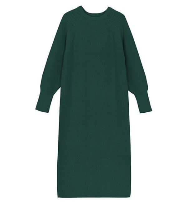 Pierrot（ピエロ）の「【Pierrot限定サイズ】パフスリーブロングニットワンピース（ニットワンピース）」｜詳細画像