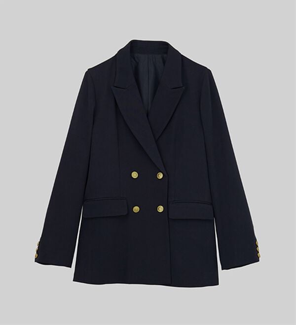 RANAN（ラナン）の「洗える！ゴールド調ボタンWテーラードジャケット（テーラードジャケット）」｜詳細画像