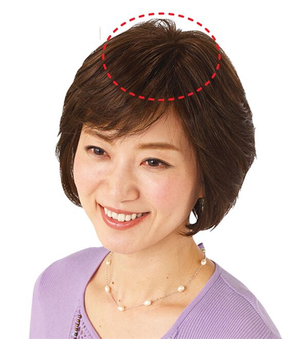人毛100％ 総手植え 新品 ヘアトップピース 分け目タイプ♡ 総手植え 人毛100% トップヘアピース スムースセンターフロウ