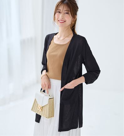 alotta（アロッタ）の「【選べる丈】さらっと軽いサマーカーディガン（その他カーディガン）」