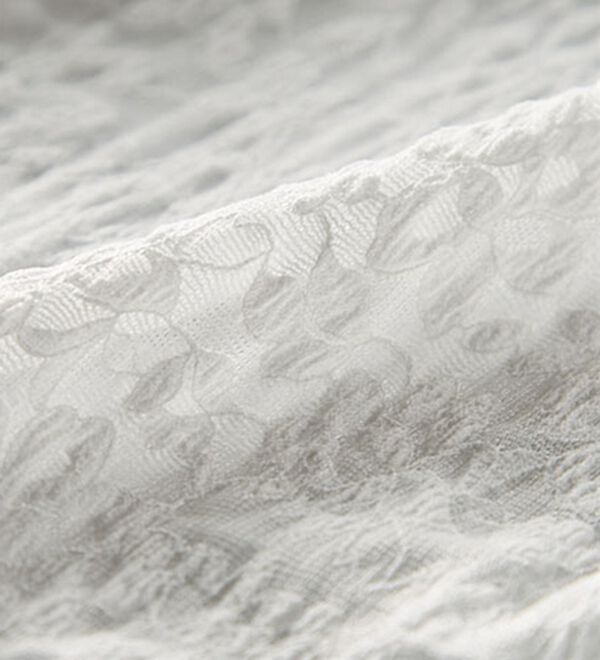 BELLUNA（ベルーナ）の「《首元のシワをおしゃれに隠せる》ブークレー調ニットレース使いアンサンブル（アンサンブル）」｜詳細画像